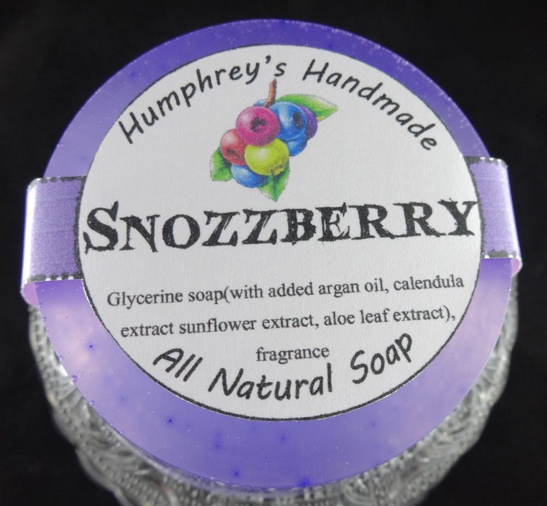 SNOZZBERRY soap Mixed Berry Wildberry Scented Glycerin Soap image 0.