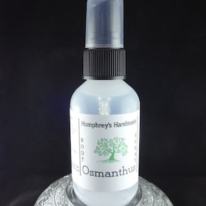 OSMANTHUS Body Spray, Peach Tea, Asian Japanese Olive Flower Handcrafted Perfume Room and Linen Spray 2 oz, Witch Hazel Women&#39;s Fragrance