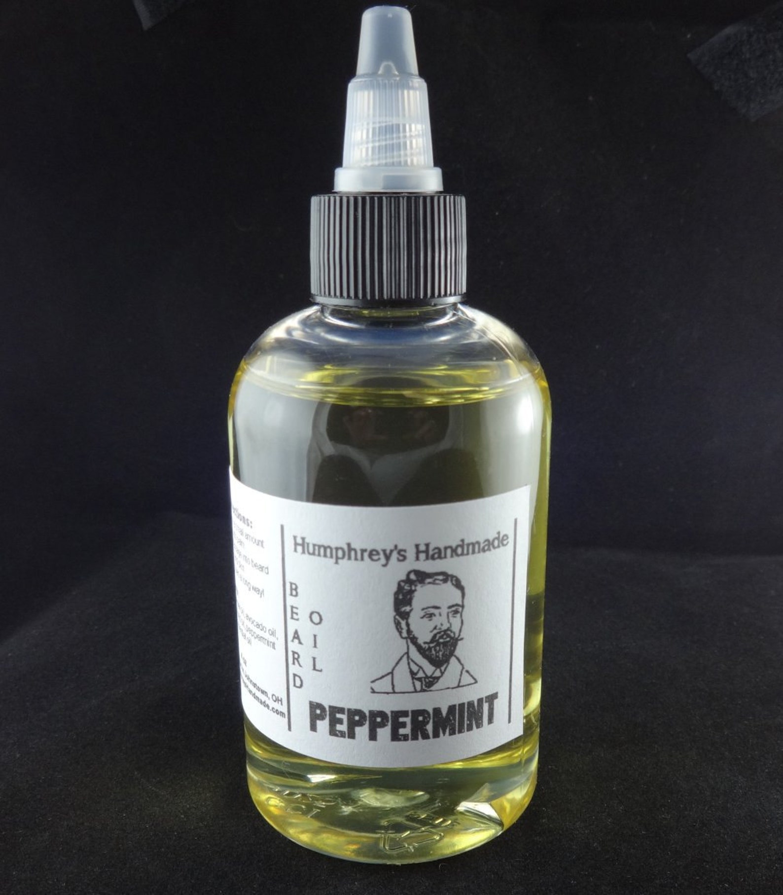 4oz Men's PEPPERMINT Beard Oil Handcrafted Beard Oil Etsy