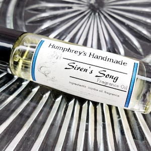 SIREN'S SONG Roll On Perfume Fragrance, Orange Peach Cherry Blossom Jasmin Perfume, BPA Free Glass Bottle Moisturizing Jojoba Oil Love Spell