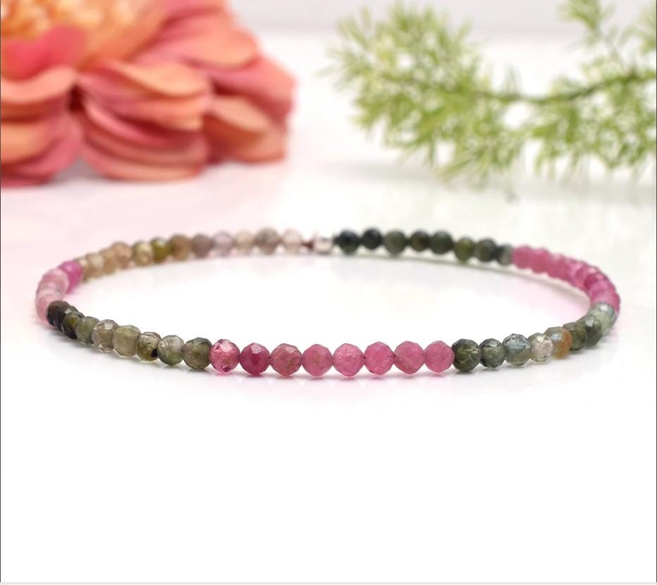 Paire De Sculptures En Tourmaline Pastèque - 7,15 Carats, Couleur Naturelle, Fait Main