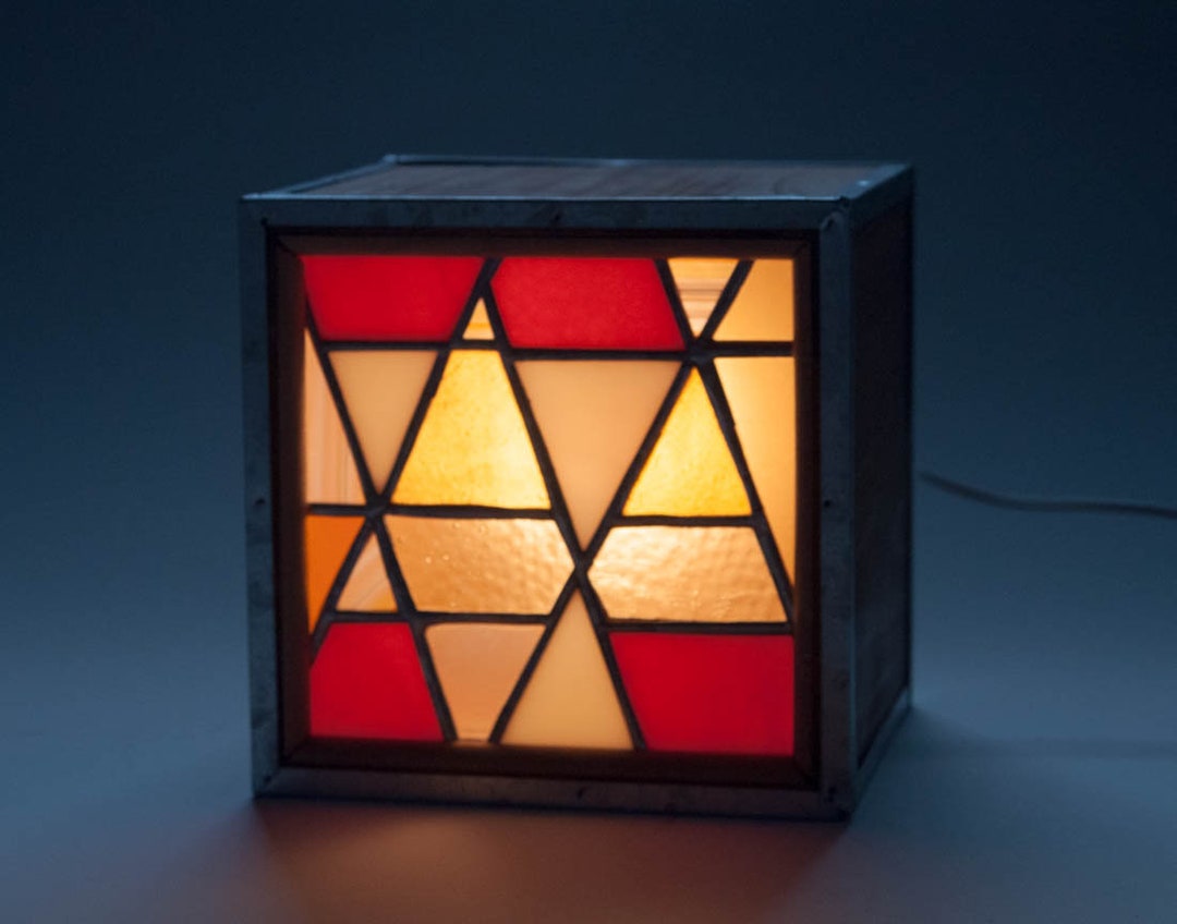 Stained Glass Accent Lamp Night Light Table Lamp Wall Art Etsy