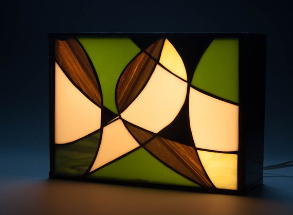 Stained Glass Accent Lamp Night Light Table Wall Art Stained Glass Accent Lamp Night Light, Stained Glass Accent Lamps
