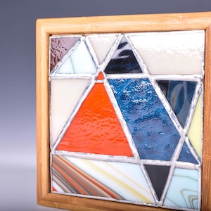 Stained Glass Accent Lamp, Night Light, Table Lamp, Wall Art