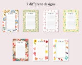 To do list été imprimable PDF liste de tâches quotidiennes A5 et A6 planificateur quotidien organisation travail et maison