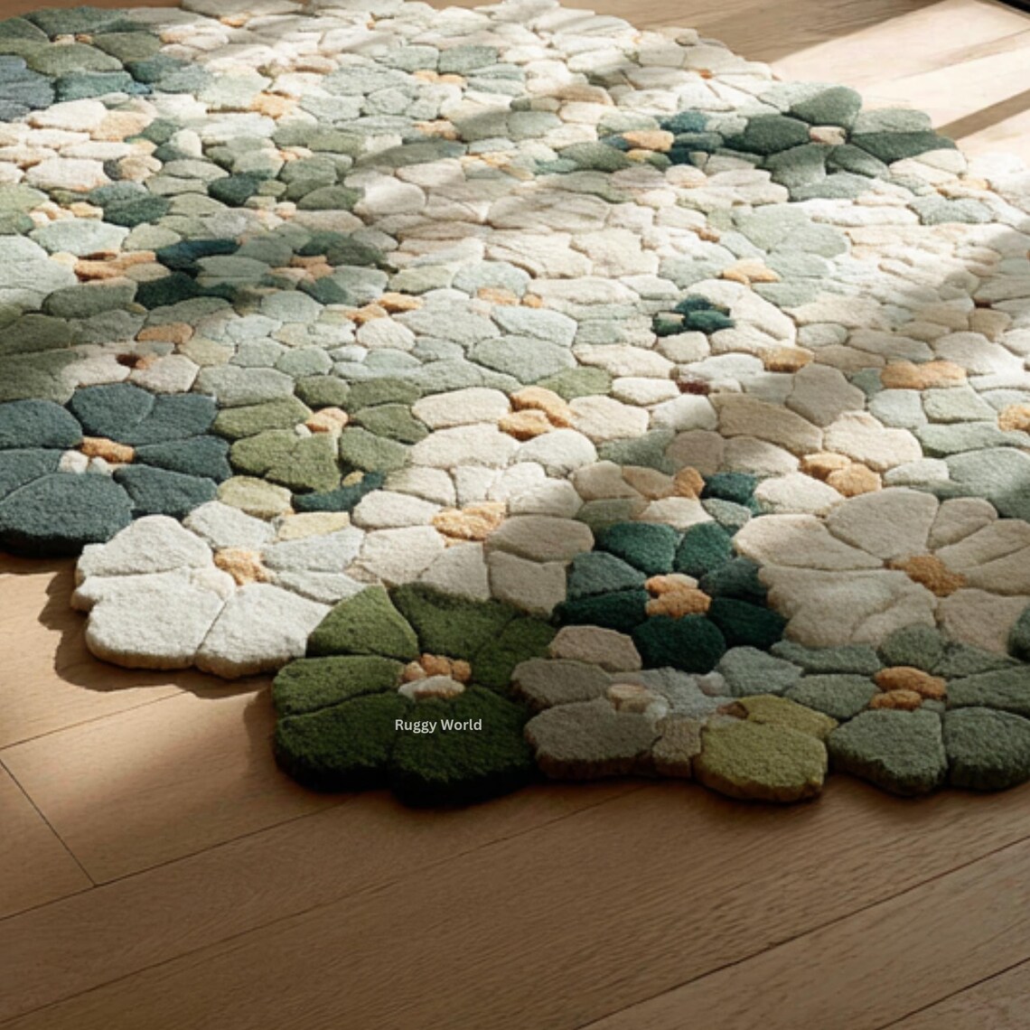 📢📢50 % OFF !!🏠Soft Irregular Flower Pattern Rug✨