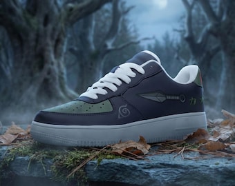 Zapatillas Ninja Eye personalizadas - Regalo de anime personalizado - Zapatos Shinobi de pelo plateado grabados con láser