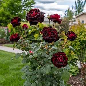 Black Baccara Rose Seeds – Rare Deep Red-Black Rose for Romantic Gardens & Floral Arrangements