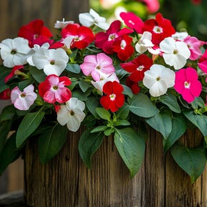 Semi di fiori di impatiens di vari colori – Fioriture facili da coltivare all&#39;ombra per rigogliose aiuole e contenitori