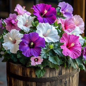 Mixed Color Hibiscus Syriacus Seeds – Hardy Shrub with Vibrant Blooms, Long-Lasting Summer Color