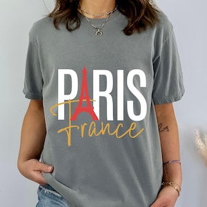 Comfort Colors Paris T-Shirt: Eiffel Tower France Tee