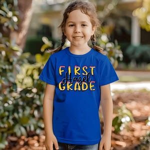 1st Grade Shirt, Back to School, 1st Grade Tee, Back to School shirt, Custom Kids Name Back To School Shirt, Toddler Short Sleeve