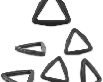 6Pcs Triangle Ring Buckle 1in Plastic, Webbing Slider Adjust Buckle, Straps Parts