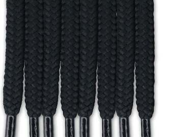 4-Pack Black Braided Polyester Drawstring Cords – 54 Inch Replacement Strings