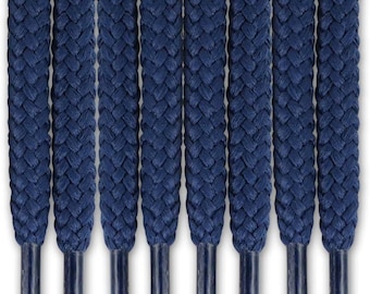 Navy Blue Drawstring Replacement Cord – Woven Polyester Hoodie, Sweatpants, Bag Tie