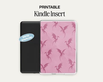 Dragon Kindle Insert | Romantasy E-Reader Cover Digital Download