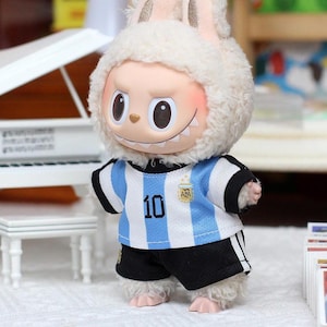 Kit da calcio Labubu – Abbigliamento sportivo per figurine (fatto a mano e bambola non inclusa)