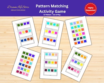 Pattern Matching Activity Set: Preschool Special Education Printable (PDF Download)