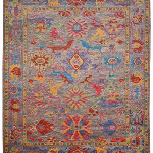 Handmade Indo Oushak Hand Knotted Rud,Antique style Handmade Premium  wool Rugs for Ling Room- Contemporary Floor Carpet