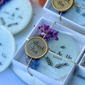 Personalized Purple Epoxy Magnet Wedding Favor