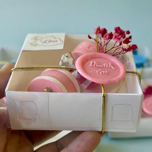 Personalized Carousel Baby Shower Favor Box, Baptism Favor, Christening Gift, Baby Girl Favor, Baby Boy Favor image 11