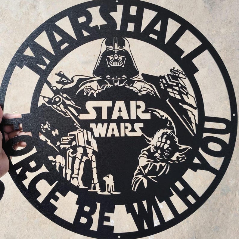 Custom Family Force Stronghold Sign, Personalized Mandalorian Decor ...