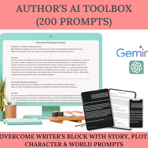 Author’s AI Toolbox (200 Prompts) | Overcome Writer’s Block with Story, Plot, Character & World Prompts