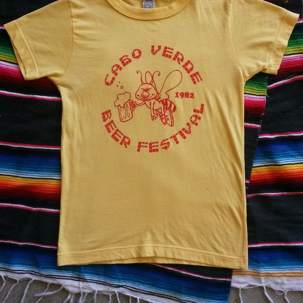 Vintage Cabo Verde 1982 Beer Festival Tee