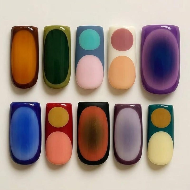 Vintage Abstract Nails - Etsy