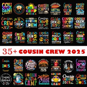 35+ Cousin Crew 2025 Png bundle, Cousin Crew Png, Cousin Crew Png, family cruise 2025, Cruise Squad Png, Cousin gifts, Summer break Png