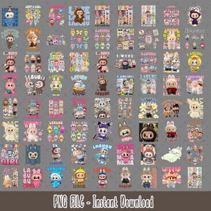 Labubu +70 Designs PNG Mega Bundle, Labubu Clipart, Labubu PNG,Cute Labubu Vector, Cartoon Character SVG, Cricut Cut Files,Digital Download