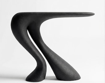 3D Gedruckter Konsolentisch, Skulpturale Eingangsbereich, Organisches Design, Made Spain