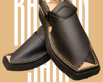 Handmade Leather Peshawari Chappal: Traditional Pakistani Sandals