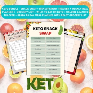 KETO bundle Meal Prep Guide KETO recepies 28 days KETO Plan Keto Grocery List Keto Food List Keto Low Carb, Keto Snacks  Keto Weight Loss