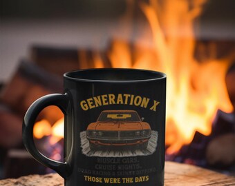 Taza de café GenX Muscle Car: Nostalgia retro