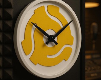 Reloj de pared con tocadiscos vintage: decoración retro para amantes de la música