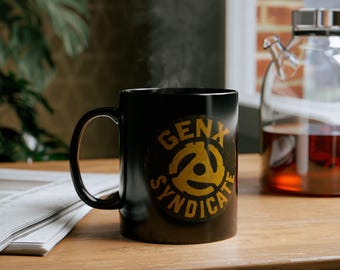 Taza de vinilo de la Generación X, diseño de Retro Syndicate