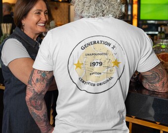 Camiseta del cumpleaños de la Generación X de 1979: Camiseta retro vintage