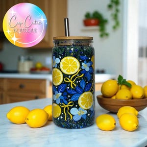 Main Squeeze Snow Globe Tumbler: Glitter Swirl 16 oz Cold Cup with Bamboo Lid