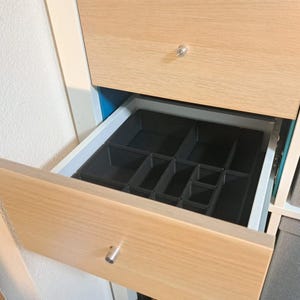 Gridfinity storage system for IKEA KALLAX drawers