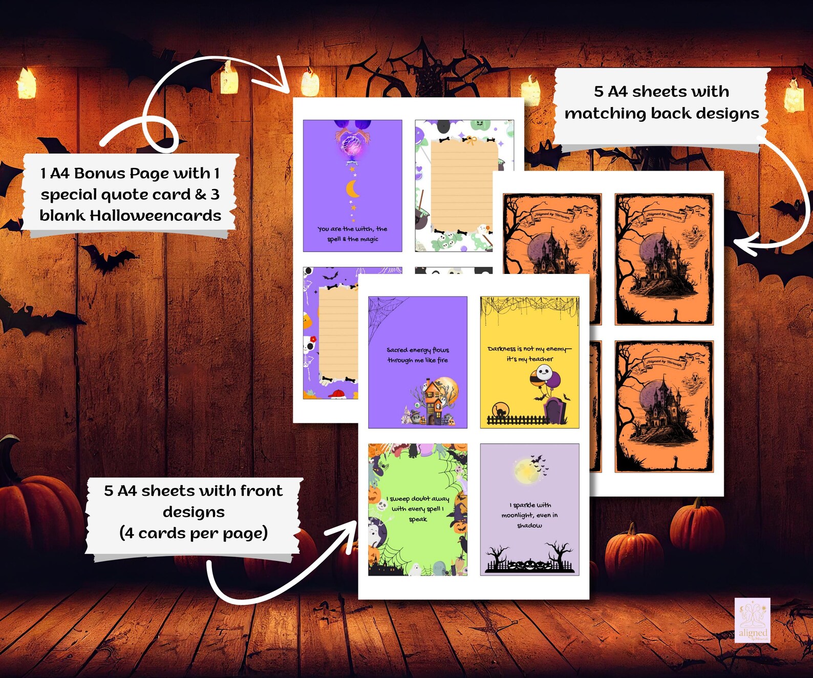 Witchy Affirmation Cards – Printable Halloween Self-love Deck | 20 ...