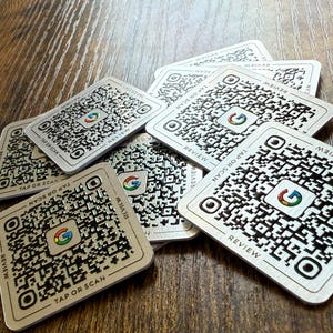 Tap-to-Review NFC Table Chip for Restaurants | Google/Tripadvisor | Auto Replies | 35x35mm Aluminium