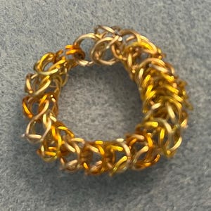 Aluminum Gold Toned Men’s Ring