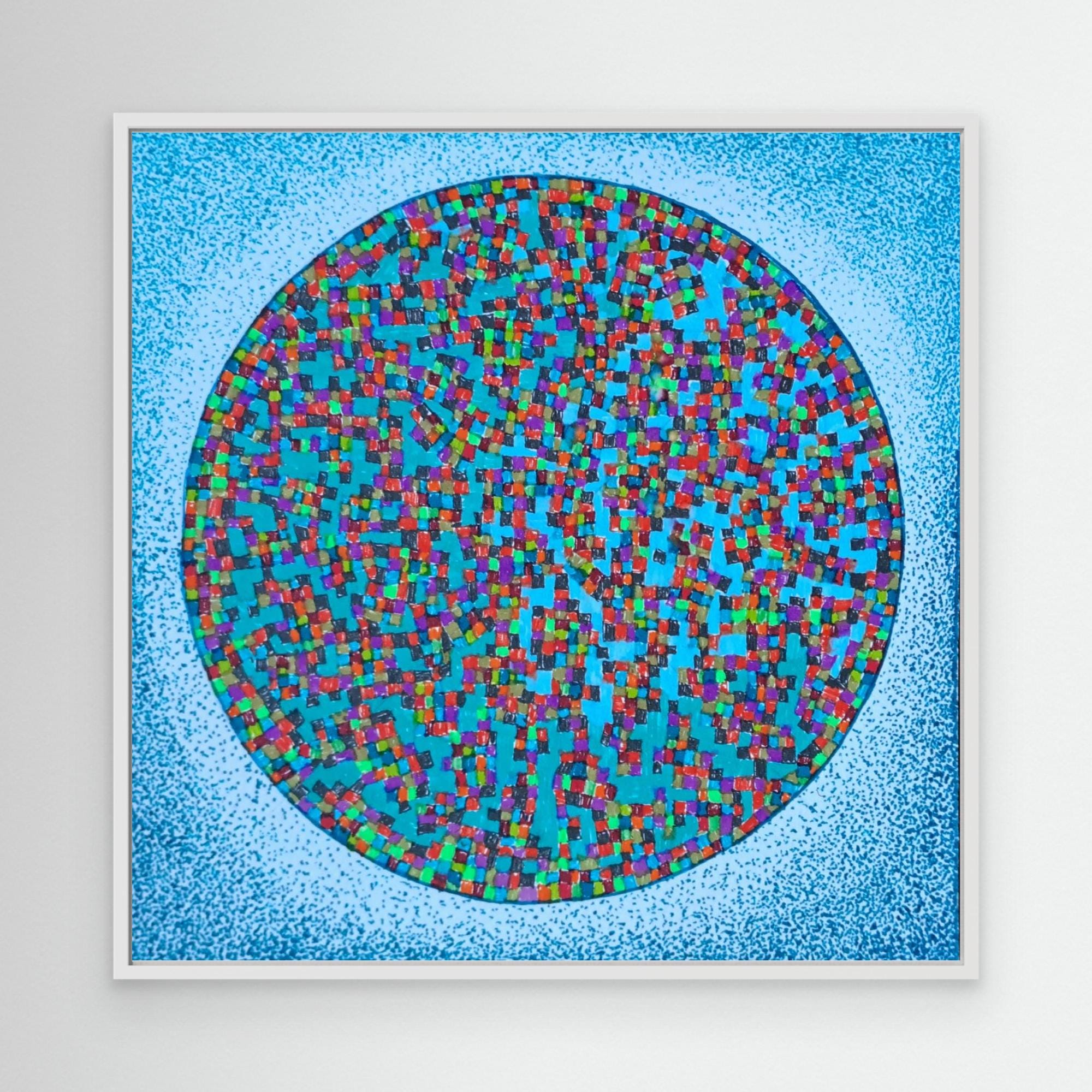 Mosaïque En Verre Tuile Trend-Vi Vitreo 136 Bleu Ciel 20x20mm