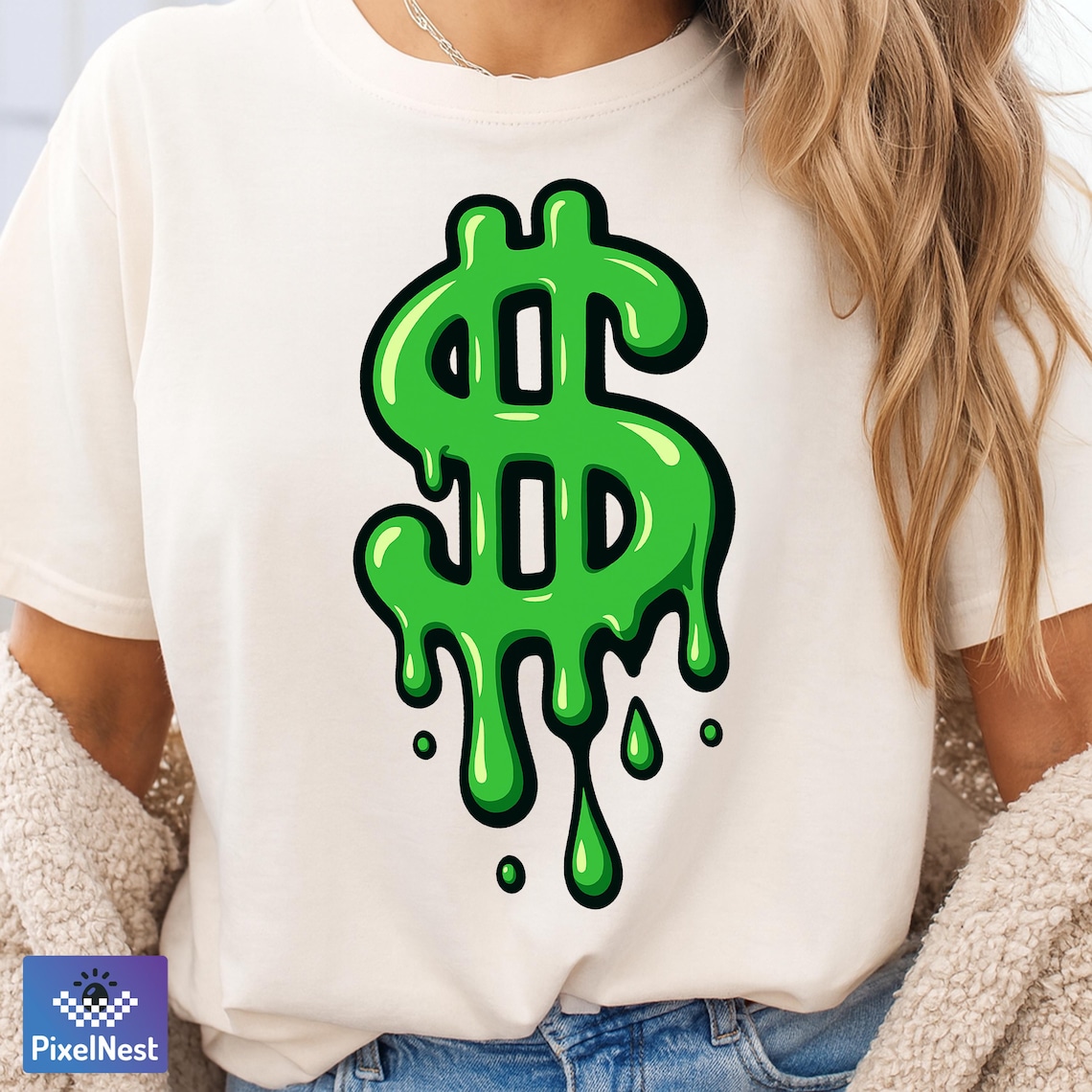 Dripping Dollar Sign PNG, Green Money Symbol Clipart, Slime Dollar ...