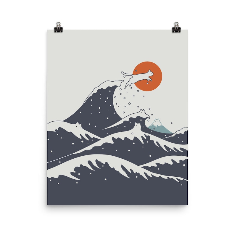 Cat Landscape 55C Art print