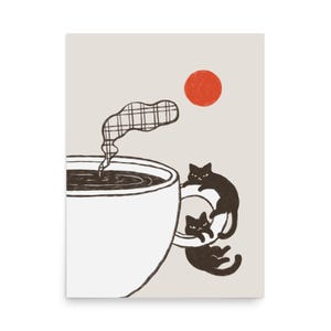 Coffee Cat 9 - Art print