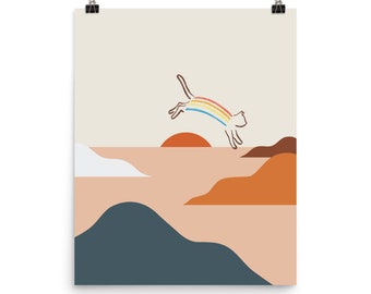 Cat Landscape 31c - Art print