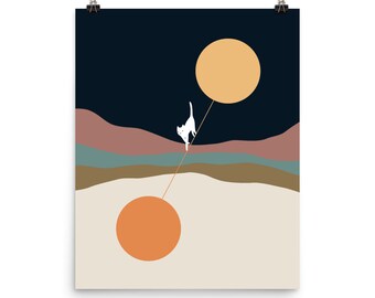 Cat Landscape 56 - Art print