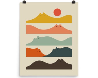 Cat Landscape 141 - Art print